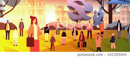 multiethnic people group standing near governmental building mix race men women crowd walking outdoor multiethnic people group standing near governmental building mix race men women crowd walking outdoor 103385041