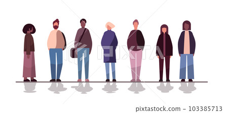 multiethnic people group mix race men women crowd standing together on white background diversity multiculturalism multiethnic people group mix race men women crowd standing together on white background diversity multiculturalism 103385713