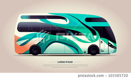 city bus vehicle modern public transport urban and countryside traffic comfortable moving concept 103385720
