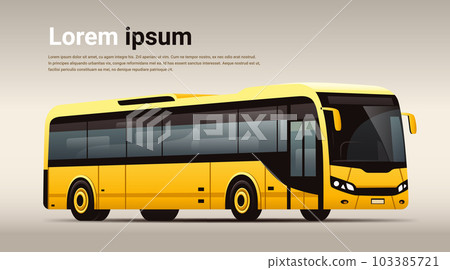 city bus vehicle modern public transport urban and countryside traffic comfortable moving concept 103385721