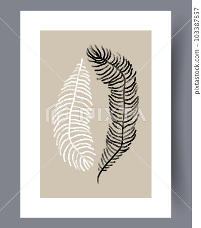 Abstract feathers aesthetics wall art print Abstract feathers aesthetics wall art print 103387857