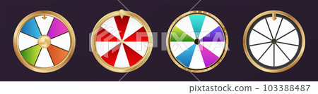 Lucky fortune wheel vector. Casino roulette leisure game Lucky fortune wheel vector. Casino roulette leisure game 103388487