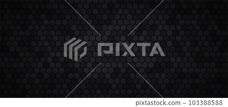 Dark background vector hexagon metal black Dark background vector hexagon metal black 103388588