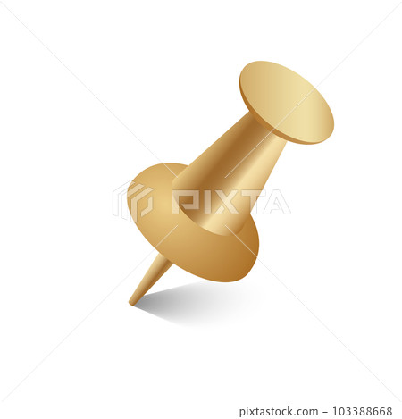 gold pin vector luxury golden 3d gold pin vector luxury golden 3d 103388668