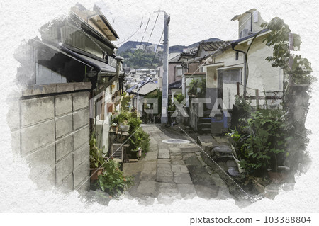 水彩風格 長崎縣長崎市 Misaki Road（Misaki Road） 103388804