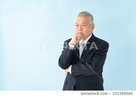 Business senior man thinking Business senior man thinking 103389684