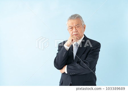 Business senior man thinking 103389689