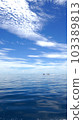 A ferry floating on the horizon of Ishigaki Island 103389813