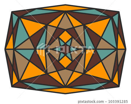 復古色彩圖案 103391285