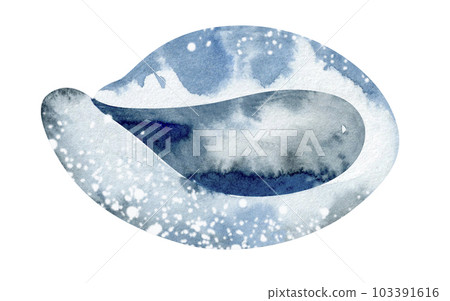 Set of Seashells on isolated white background, watercolor illustration, sea clipart 103391616