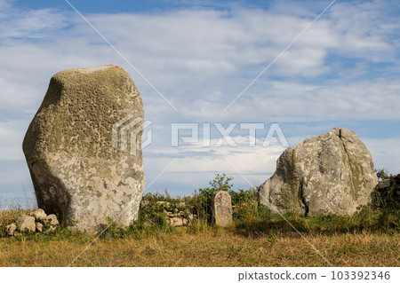 Menhirs and dolmen of the Vieux-Moulin - Old Mill Menhirs and dolmen of the Vieux-Moulin - Old Mill 103392346