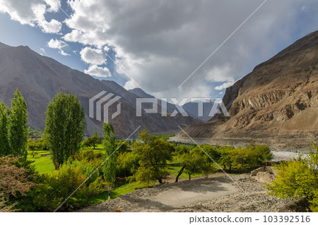 Turtuk a beautiful small village,Leh,Ladakh,northern India, 103392516