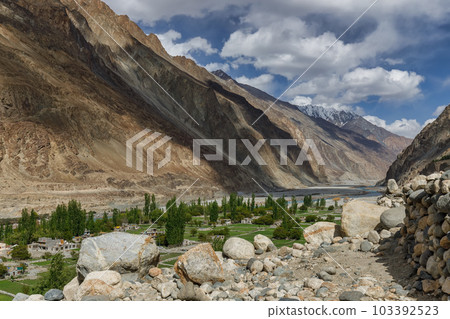 Turtuk a beautiful small village,Leh,Ladakh,northern India, 103392523