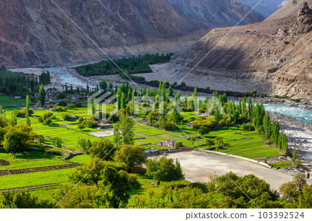 Turtuk a beautiful small village,Leh,Ladakh,northern India, 103392524
