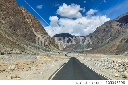 Karakoram Mountains  beautiful landscape,Turtuk a beautiful small village,Leh,Ladakh,northern India, 103392598