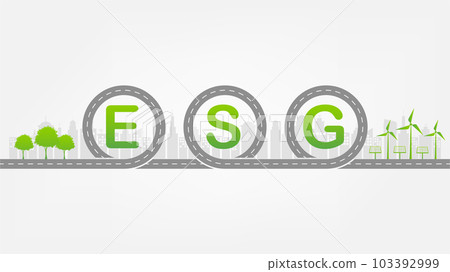 Environmental, Social, Governance ESG concept,Vector illustration 103392999