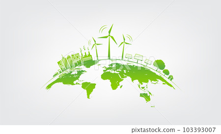 Green city, Earth day, World environment day and sustainable development concept 103393007