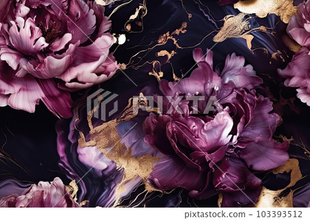 magenta peony flowers 103393512