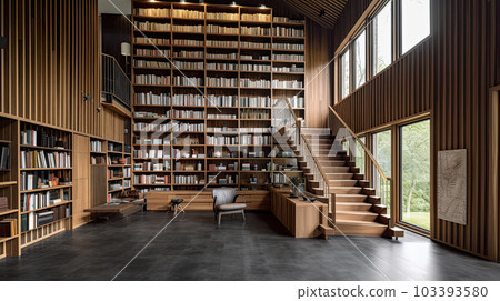 shelf with books 103393580