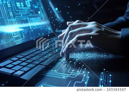 concept of AI helping people 103393597