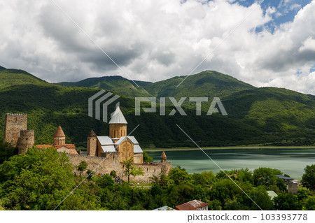 Ananuri Fortress Complex on the Aragvi River,Mtskheta-Mtianeti Region in Georgia 103393778