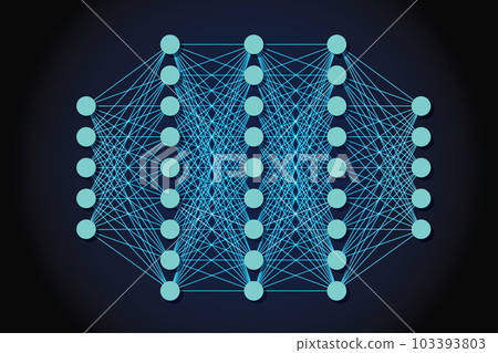 Neural network model. Artificial intelligence. AI 103393803