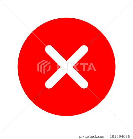 Decision making icons for yes and no voting. Vector illustration isolated on white background. 103394626
