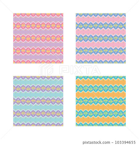 Heart pastel pattern pattern set Heart pastel pattern pattern set 103394655