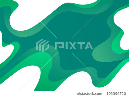 綠色波浪圖案背景素材 103394720