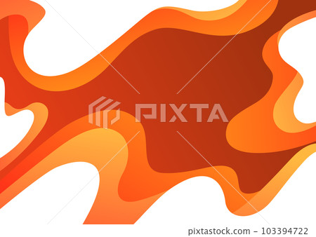 橙色波浪圖案背景素材 103394722