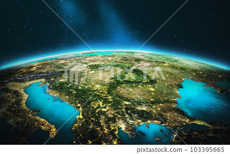 Europe - Balkans and Aegean. Elements of this image furnished by NASA 103395665