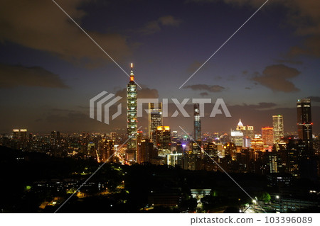 Night view of Taipei 101 Night view of Taipei 101 103396089