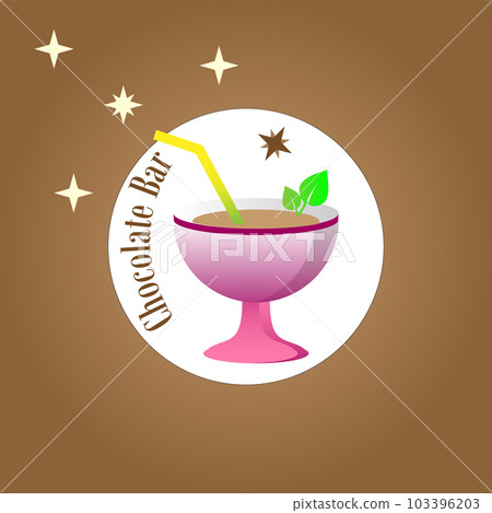 Chocolate bar card on a browen background Chocolate bar card on a browen background 103396203
