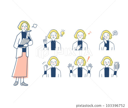 女性面部表情_h7變化集 女性面部表情_h7變化集 103396752