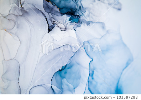 Part of original alcohol ink painting. Modern art. Abstract colorful background, wallpaper. Part of original alcohol ink painting. Modern art. Abstract colorful background, wallpaper. 103397298