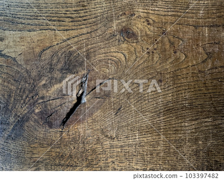 Texture of old wooden shabby planks with cracks and stains. Abstract background Texture of old wooden shabby planks with cracks and stains. Abstract background 103397482