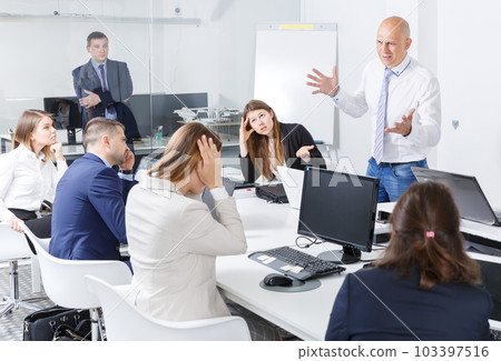 boss scolding associate 103397516