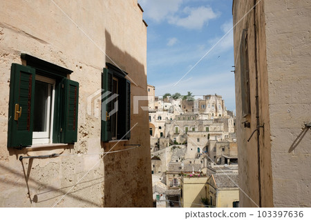 Matera old town cave dwellings 103397636