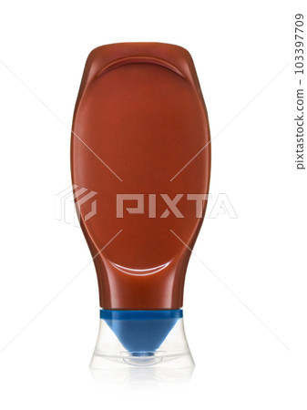 Bottle of barbeque classic dip sauce on white. 103397709