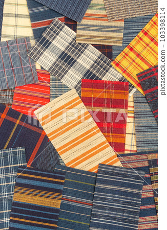 Japanese pattern, fabric, material, fabric, scraps, scraps, Shijira weave, Awa 103398114