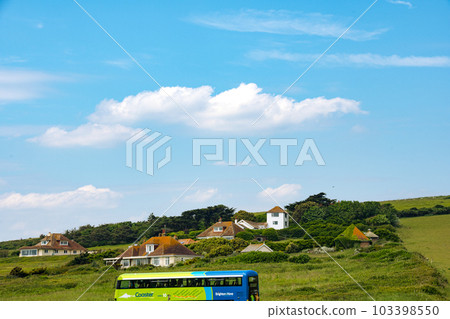 The beautiful blue sky and the scenery of England where nature spreads The beautiful blue sky and the scenery of England where nature spreads 103398550