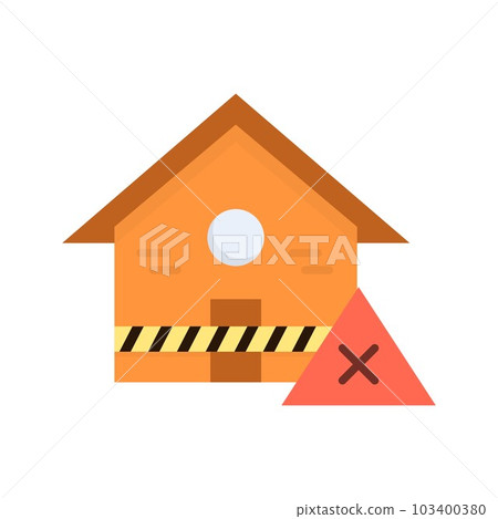 Eviction icon vector image. Eviction icon vector image. 103400380