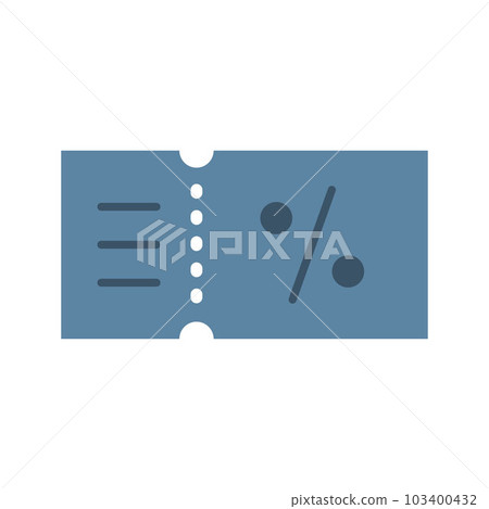 Discount icon vector image. 103400432