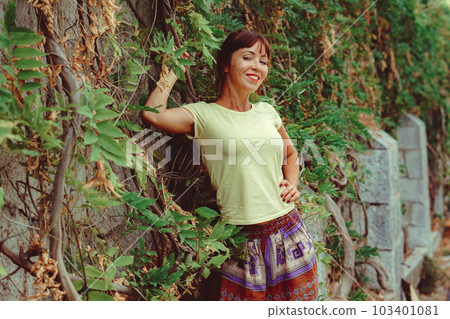 beautiful girl in the branches of vines beautiful girl in the branches of vines 103401081