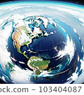 A view of the earth from space 103404087