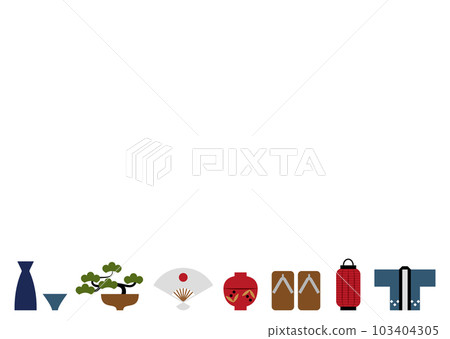 日式圖像框架插圖 日式圖像框架插圖 103404305