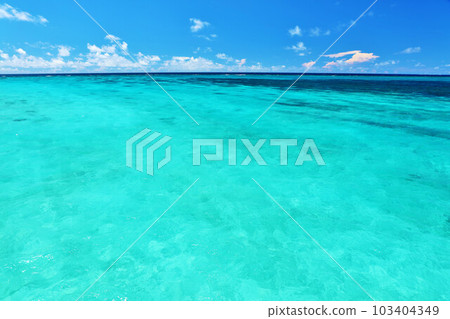Okinawa Miyakojima blue sky and sea 103404349