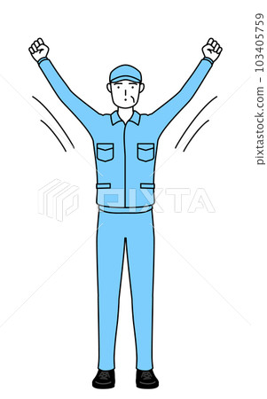 Senior men in hats and work clothes doing radio exercises (managers, managers, bosses) Senior men in hats and work clothes doing radio exercises (managers, managers, bosses) 103405759