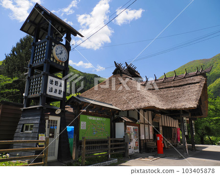 湯之上溫泉站和鍾樓/會津鐵道會津線（福島縣南會津區下鄉町） 103405878