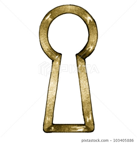 Keyhole (single item) / watercolor style Keyhole (single item) / watercolor style 103405886